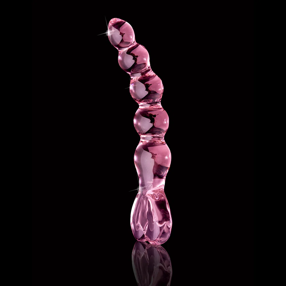 Icicles No. 43 Glass Massager with Heart-Shaped Handle Pink - Image 7