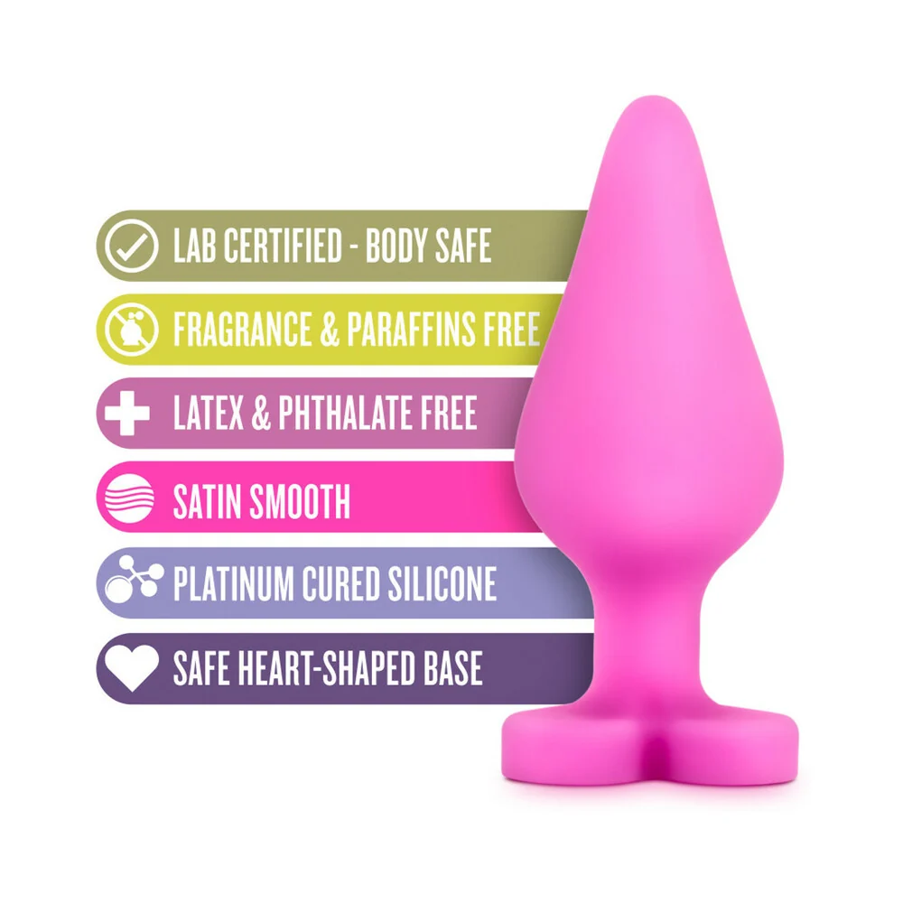 Play with Me Naughty Candy Hearts ''Be Mine'' Anal Plug Pink - Image 12