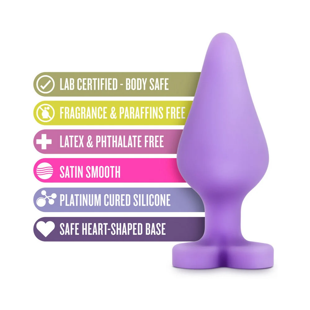 Play with Me Naughty Candy Hearts ''Do Me Now'' Anal Plug Purple - Image 12