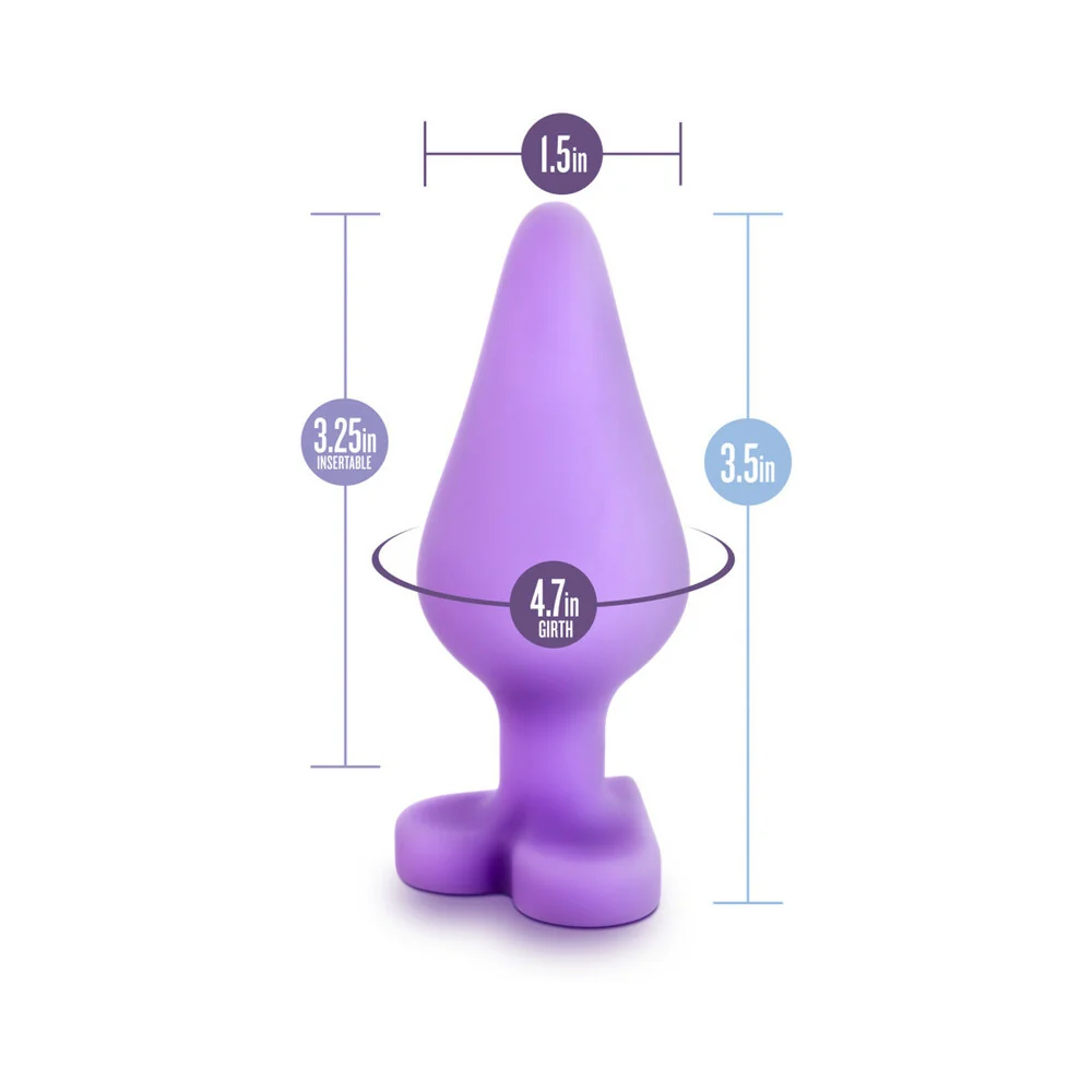 Play with Me Naughty Candy Hearts ''Do Me Now'' Anal Plug Purple - Image 13