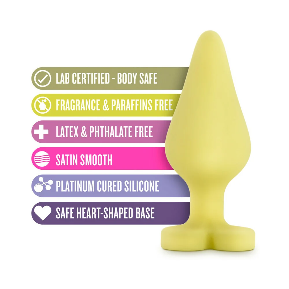 Play with Me Naughty Candy Hearts ''Spank Me'' Anal Plug Yellow - Image 12