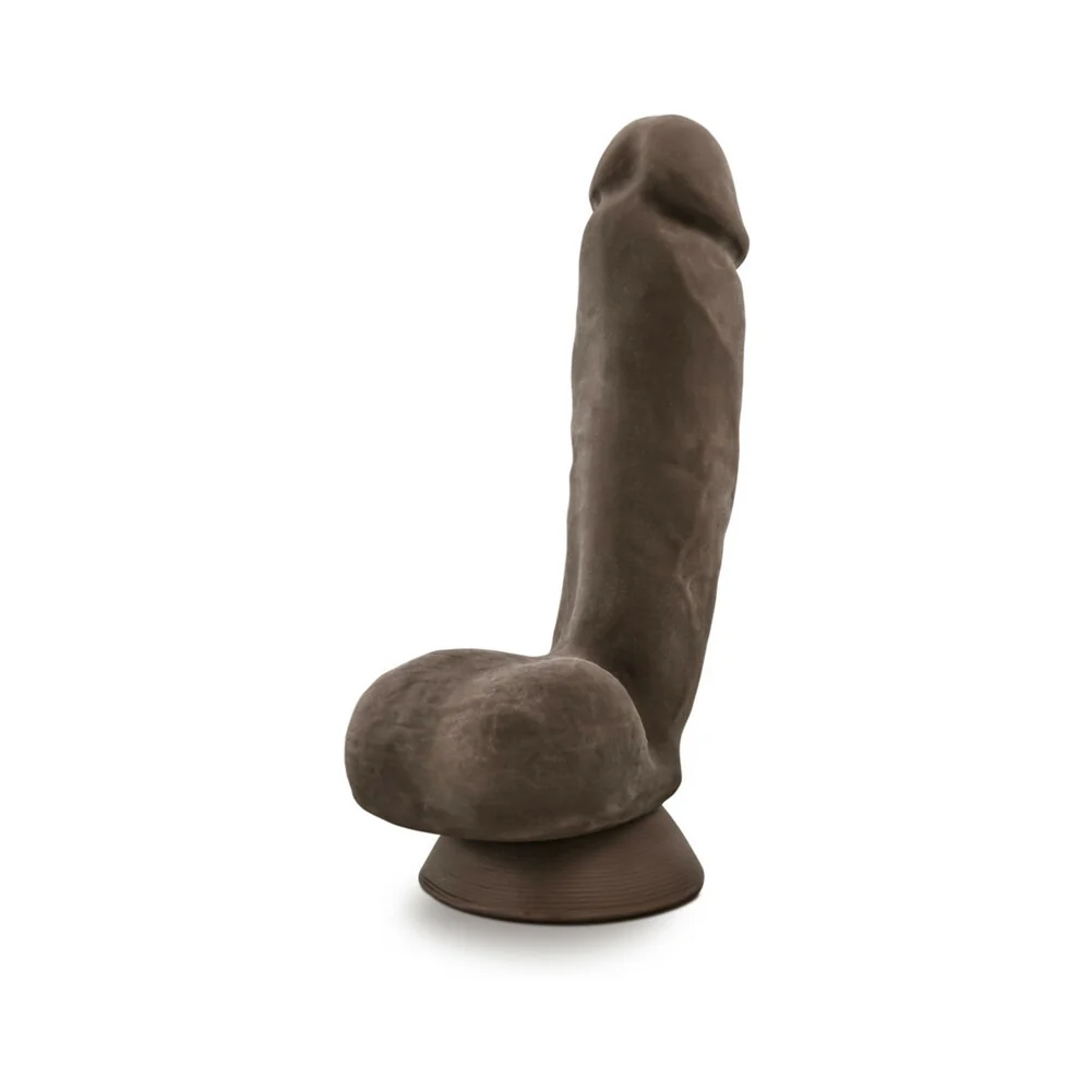 Au Naturel Jerome 8.5 in. Posable Dual Density Dildo with Balls Brown - Image 10