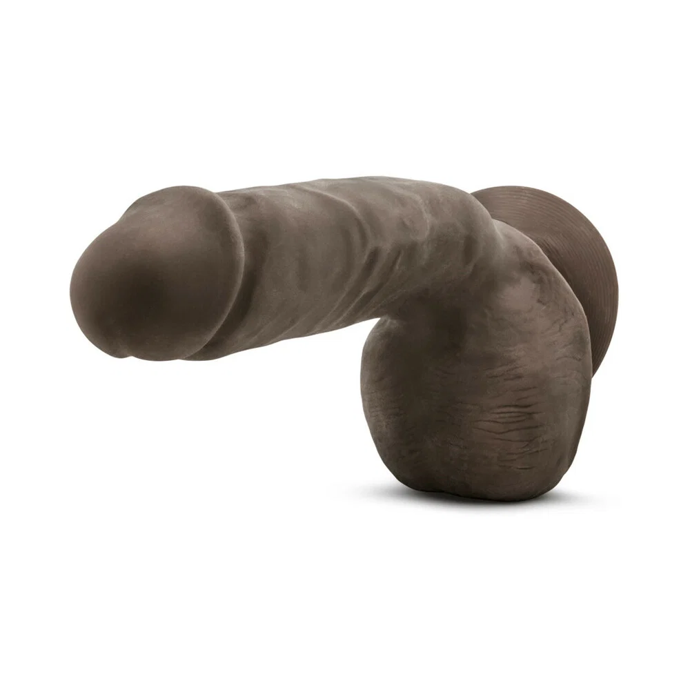 Au Naturel Jerome 8.5 in. Posable Dual Density Dildo with Balls Brown - Image 11