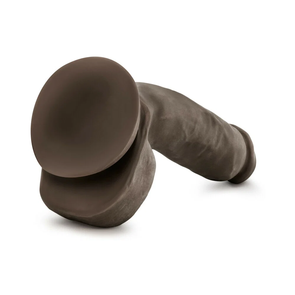 Au Naturel Jerome 8.5 in. Posable Dual Density Dildo with Balls Brown - Image 12