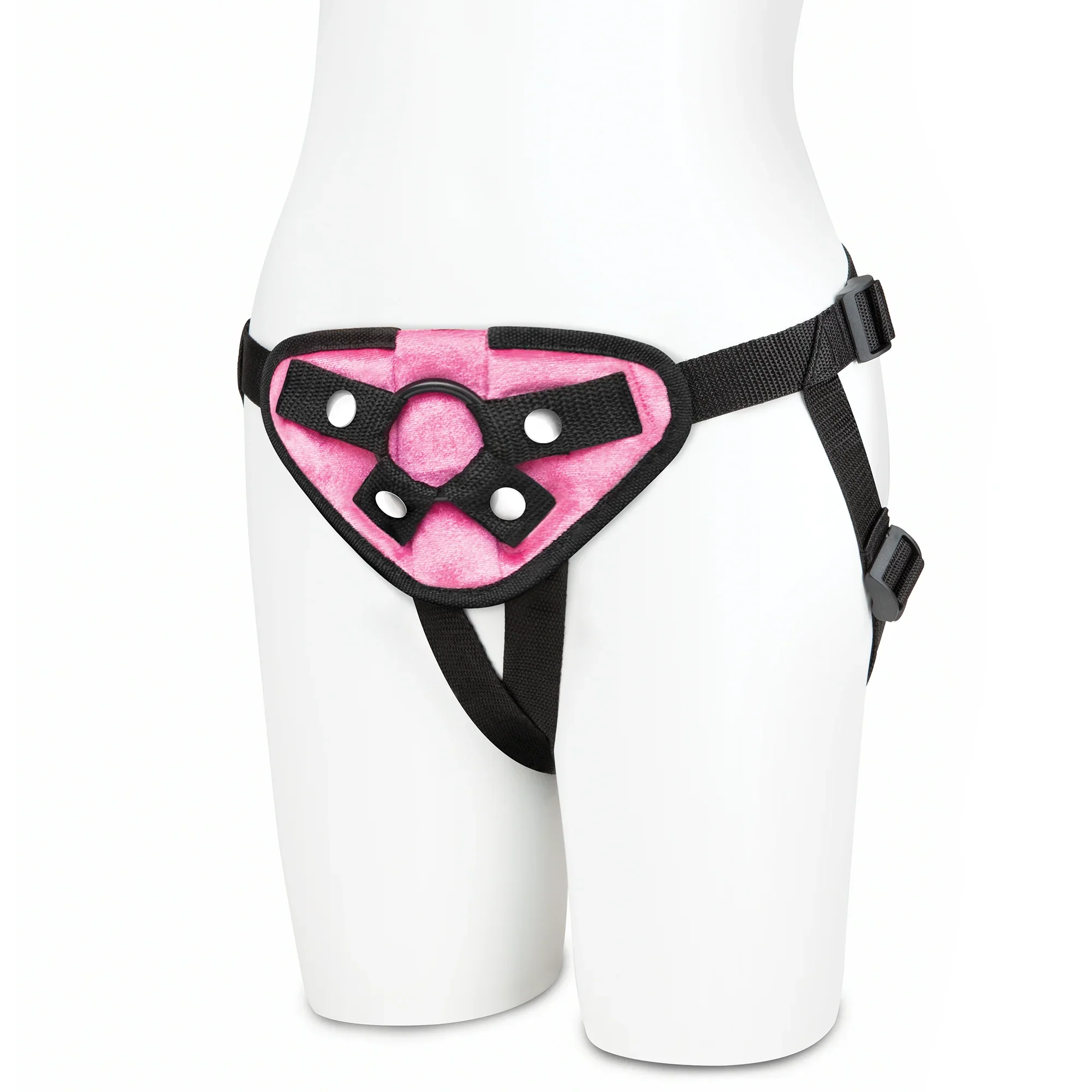 Lux Fetish Neoprene Strap-On Harness Pink - Image 11