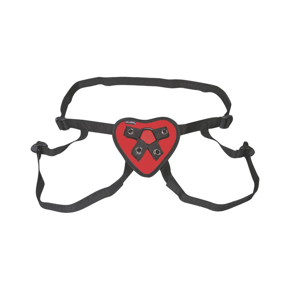 Lux Fetish Red Heart Strap-On Harness - Image 12