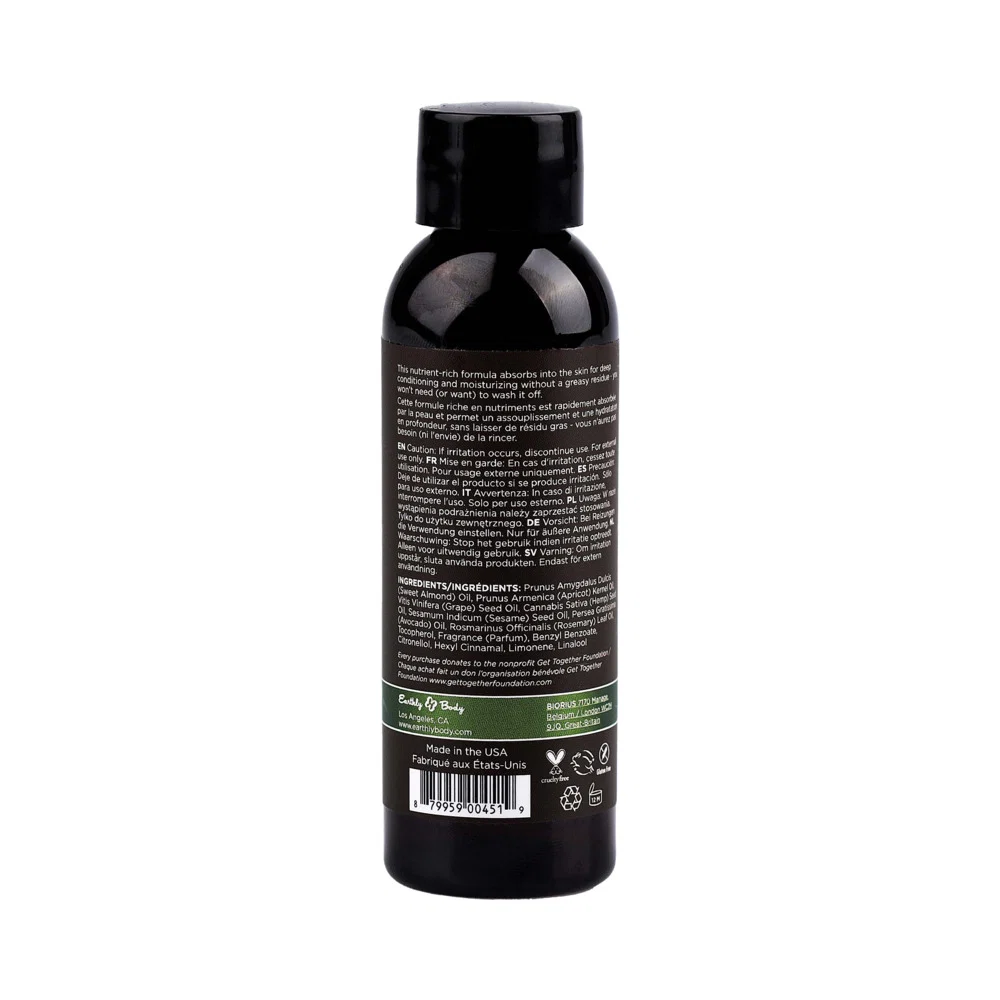 Earthly Body Hemp Seed Massage Oil 3-Piece Gift Set 2 oz. - Image 9