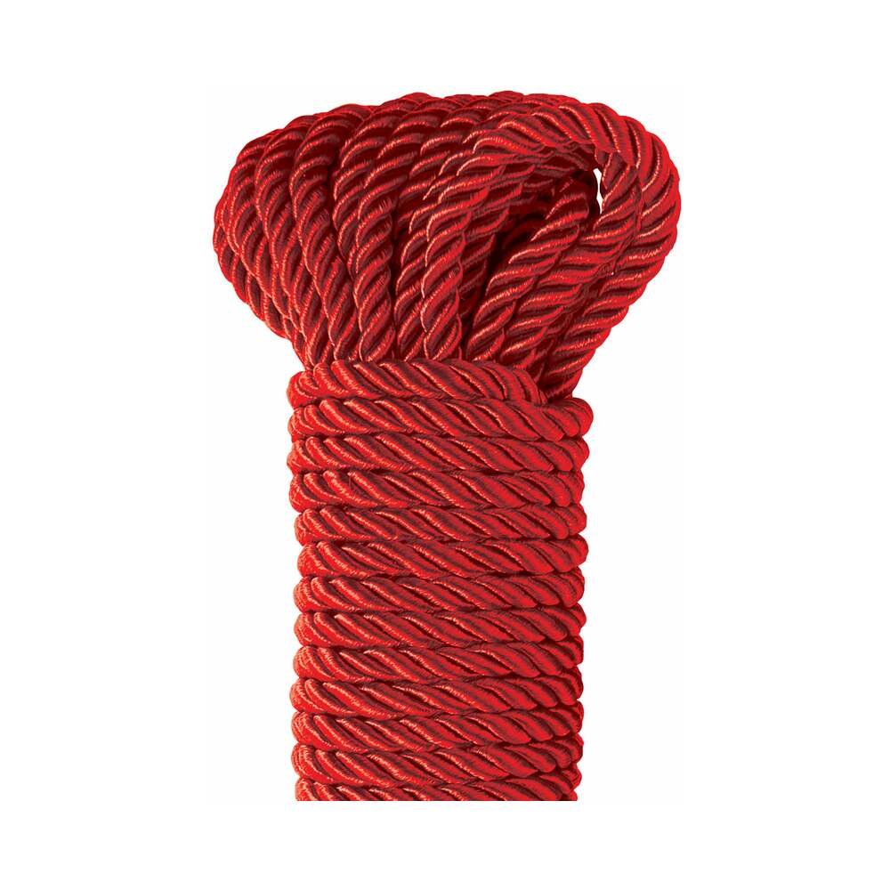 Fetish Fantasy Series Deluxe Silk Rope 9.75 m / 32 ft. Red - Image 4