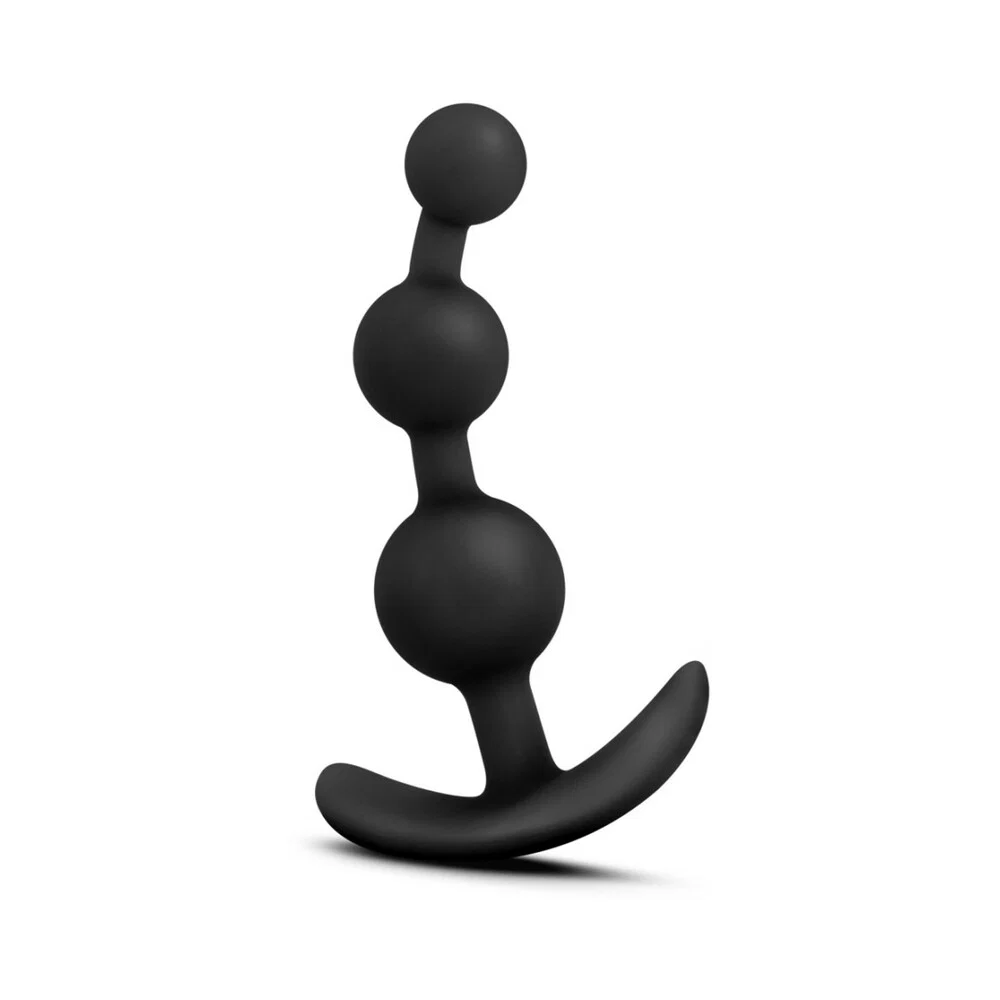 Luxe Be Me 3 Silicone Anal Beads Plug Black - Image 7
