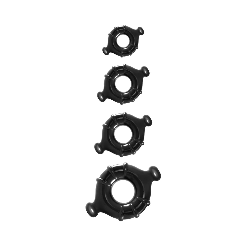 Renegade Vitality Rings 4-Pack Black - Image 3
