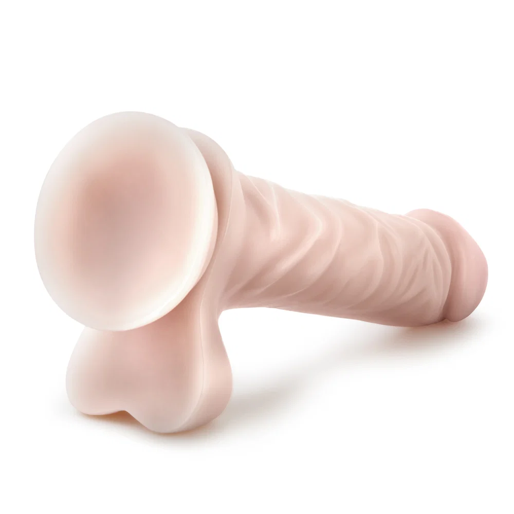 Dr. Skin Cock 1 Realistic 9 in. Dildo with Balls Beige - Image 11