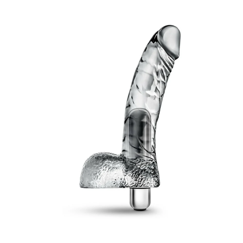 Naturally Yours Vibrating Ding Dong with Balls 6.5 in. Clear - Image 7