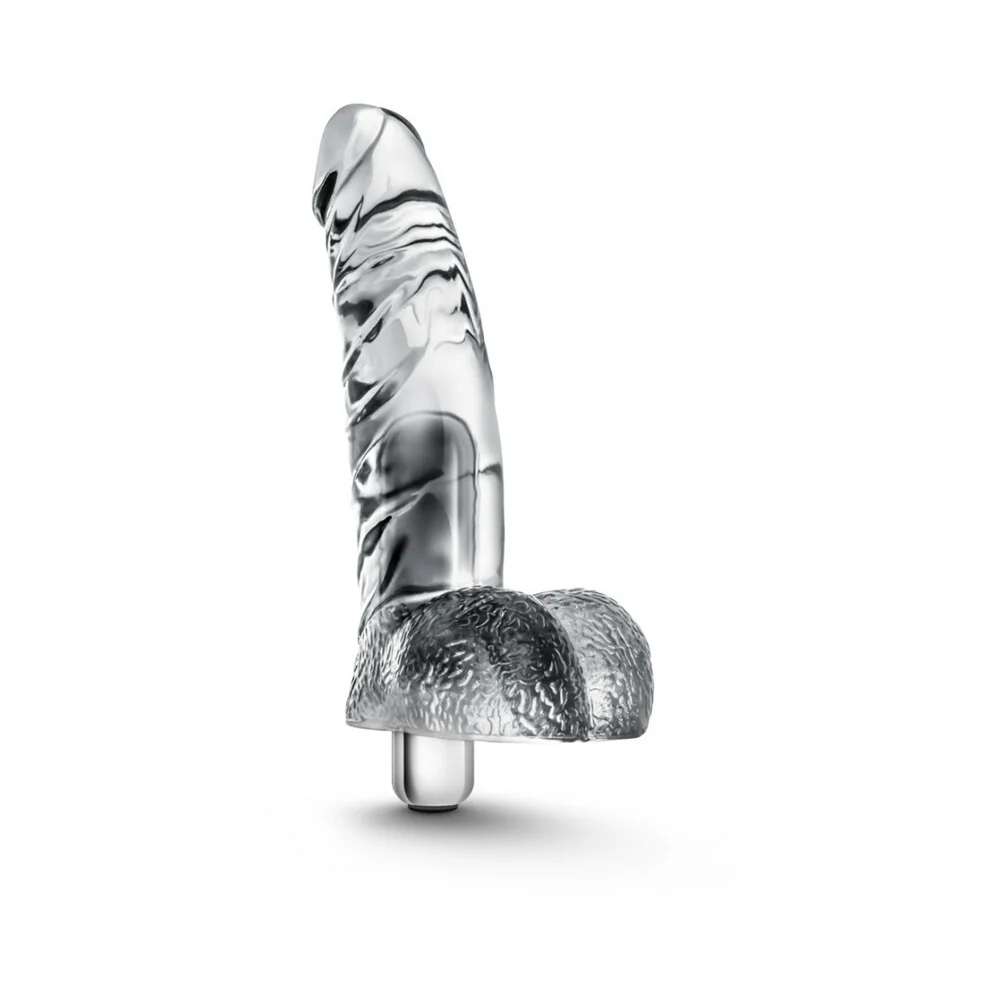 Naturally Yours Vibrating Ding Dong with Balls 6.5 in. Clear - Image 8