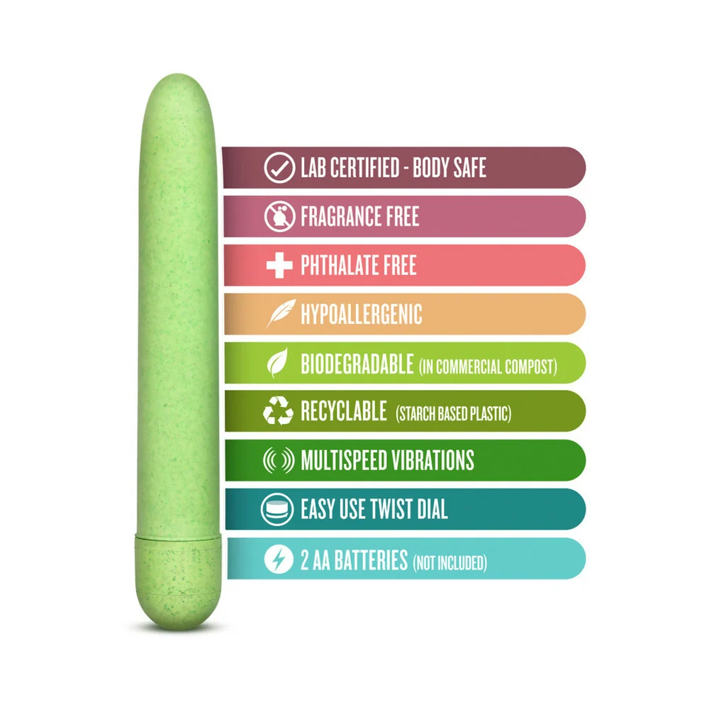 Gaia Eco Slimline Vibrator Green - Image 11