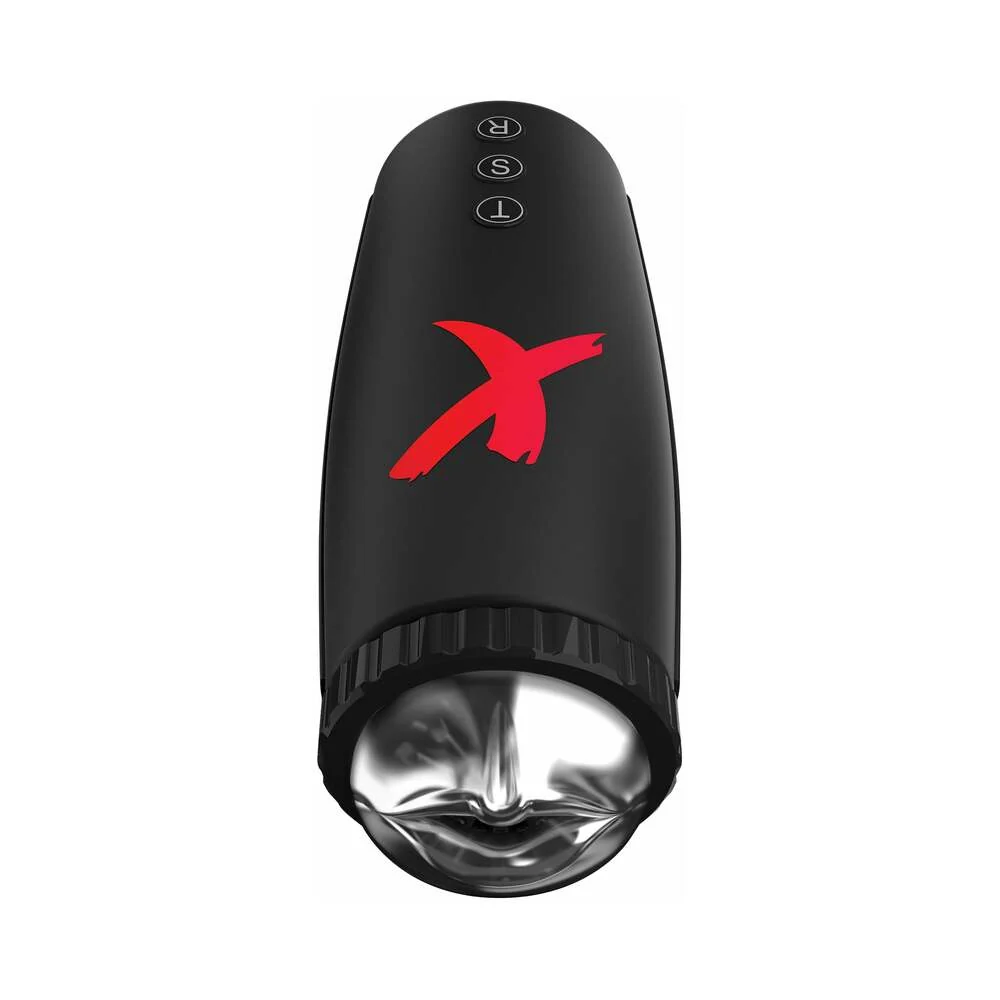 PDX Elite Moto-Bator Thrusting Suction Masturbator Clear/Black - Image 6