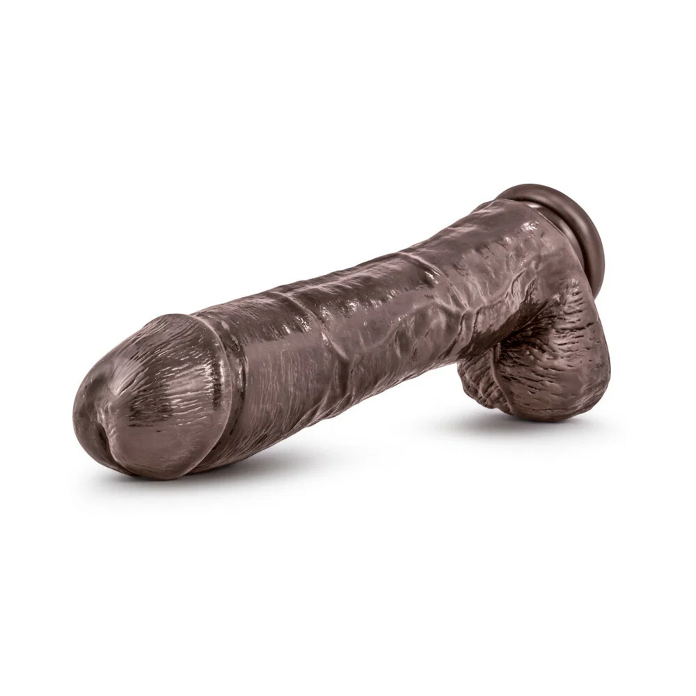 Dr. Skin Mr. Savage Realistic 11.5 in. Dildo with Balls Brown - Image 10
