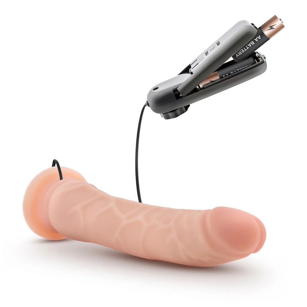 Dr. Skin 8.5 in. Vibrating Realistic Cock with Suction Cup Beige - Image 13