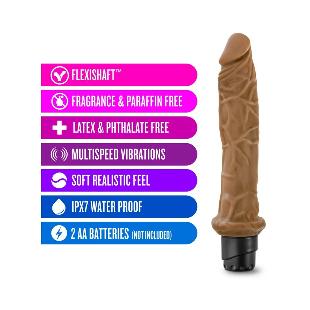 Dr. Skin Cock Vibe 8 Realistic 9.75 in. Vibrating Dildo Tan - Image 8