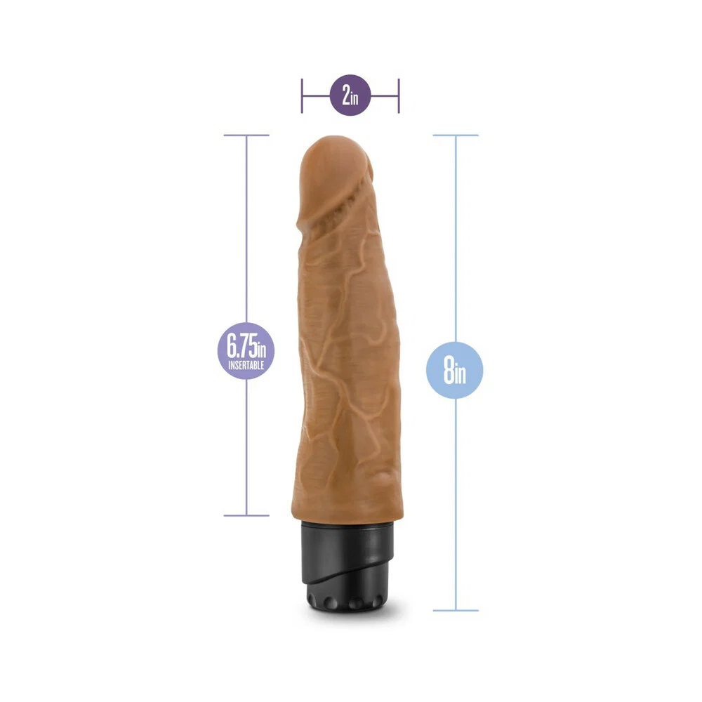 Dr. Skin Cock Vibe 14 Realistic 8 in. Vibrating Dildo Tan - Image 9