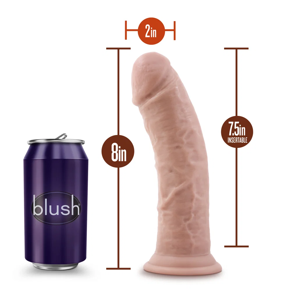 Dr. Skin Realistic 8 in. Dildo Beige - Image 12