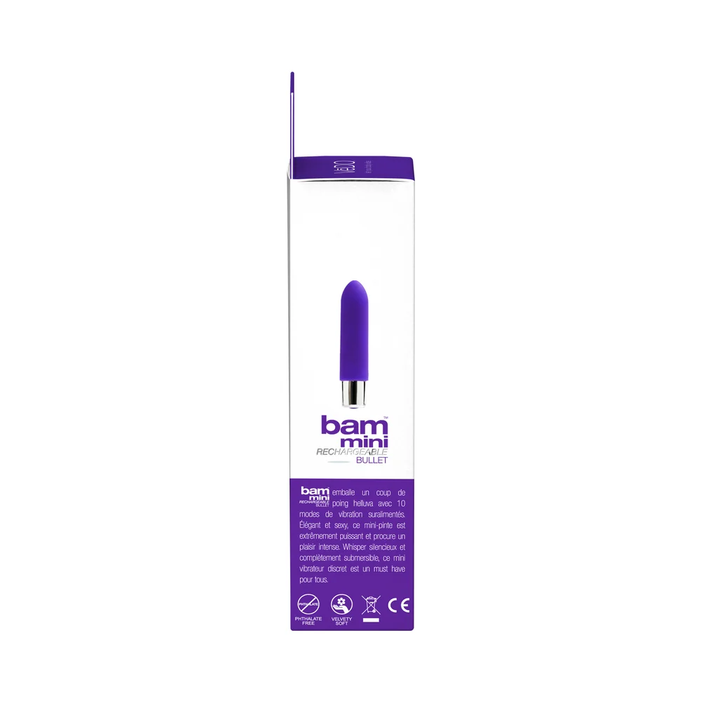 VeDO Bam Mini Rechargeable Bullet Vibe - Indigo - Image 12