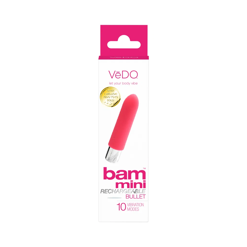 VeDO Bam Mini Rechargeable Bullet Vibe - Foxy Pink - Image 10