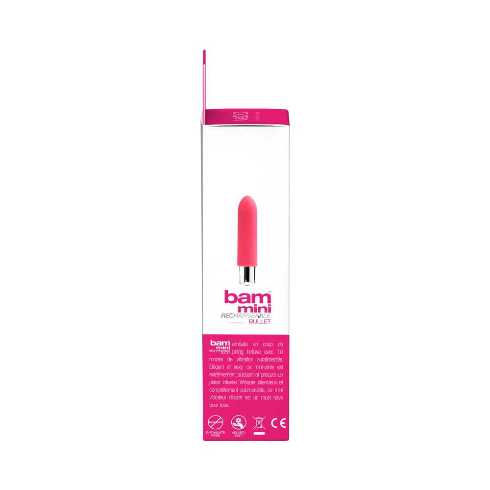 VeDO Bam Mini Rechargeable Bullet Vibe - Foxy Pink - Image 11
