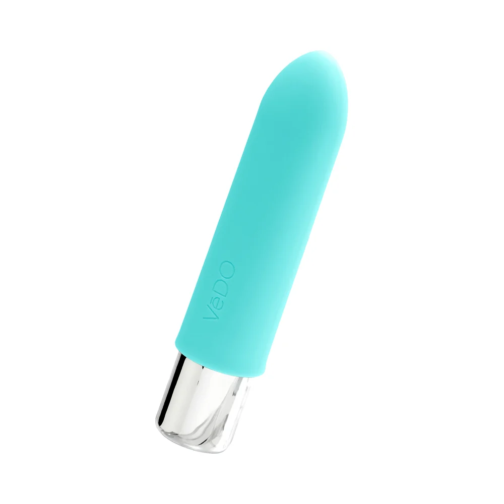 VeDO Bam Mini Rechargeable Bullet Vibe - Tease Me Turquoise - Image 9