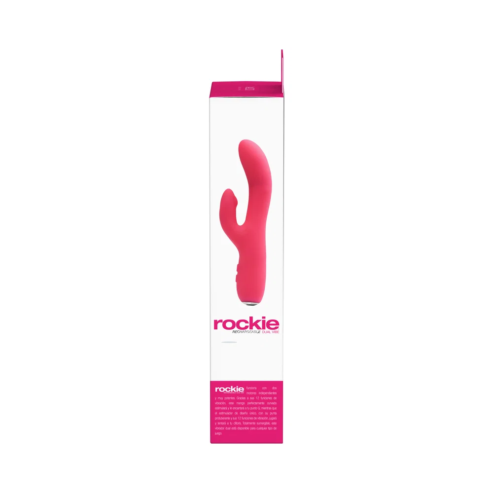 VeDO Rockie Rechargeable Dual Vibe - Foxy Pink - Image 13