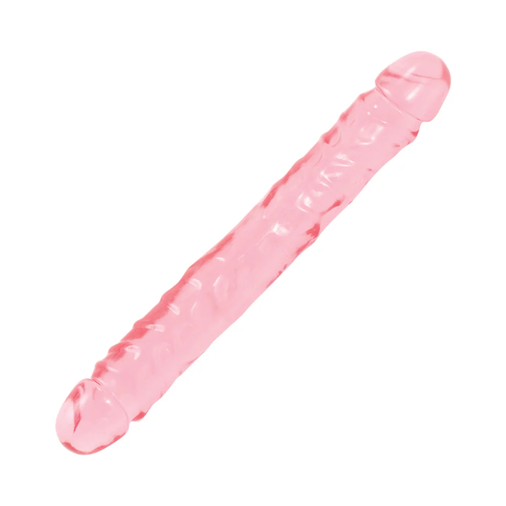 Crystal Jellies - Double Dong Jr. Pink 12in - Image 3