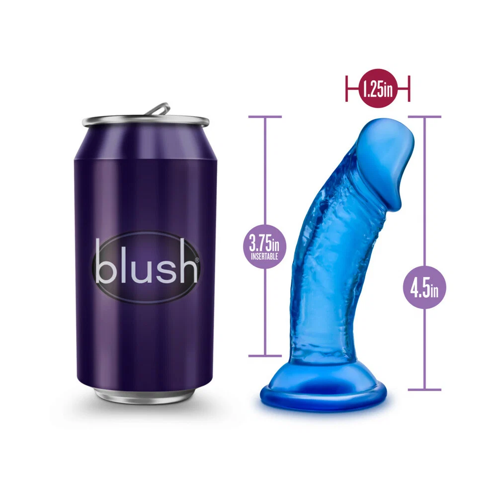 B Yours Sweet n' Small 4 in. Dildo Blue - Image 13