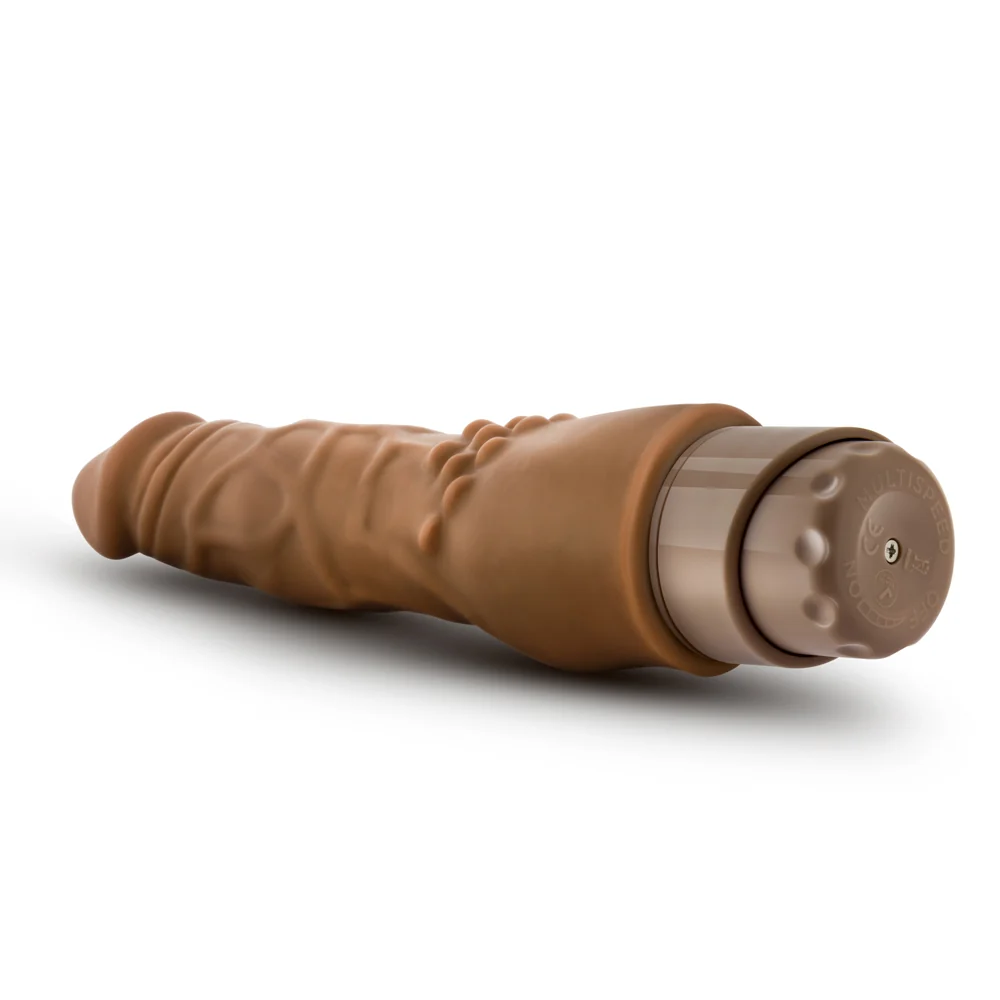 Dr. Skin Cock Vibe 4 Realistic 8 in. Vibrating Dildo Tan - Image 13