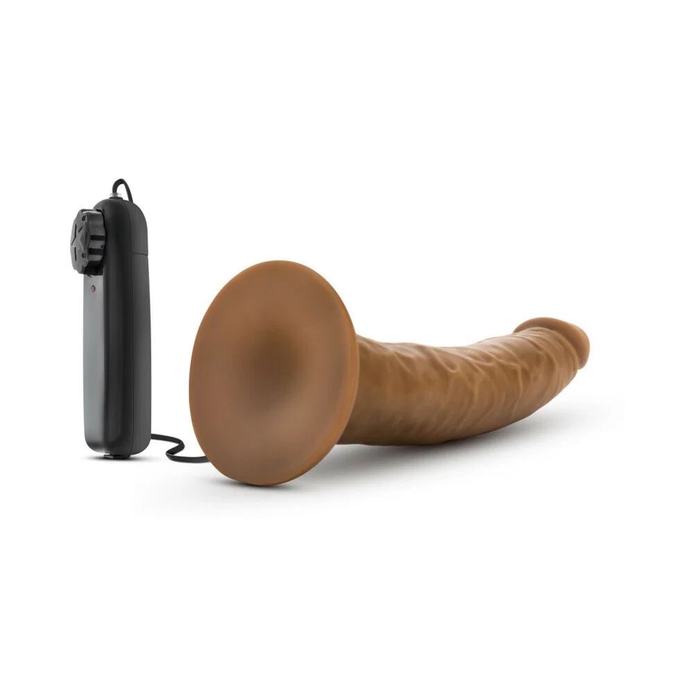 Dr. Skin Dr. Dave Realistic 7 in. Vibrating Dildo Tan - Image 12