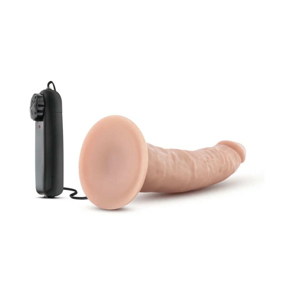 Dr. Skin Dr. Dave Realistic 7 in. Vibrating Dildo Beige - Image 12