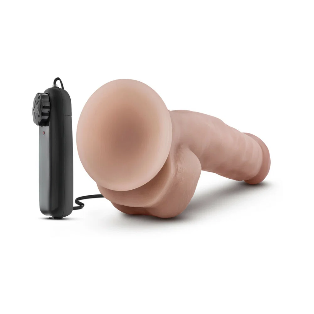 Dr. Skin Dr. Jay Realistic 8.75 in. Vibrating Dildo with Balls Beige - Image 12