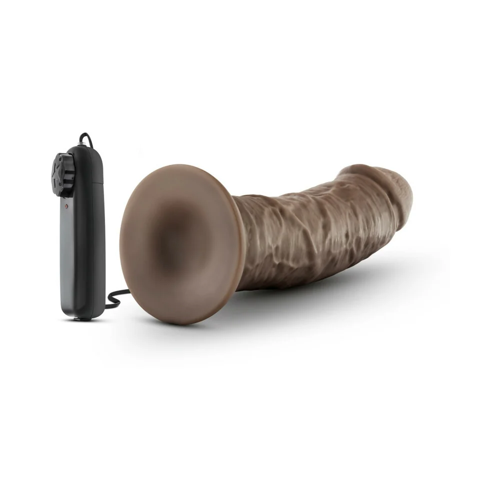 Dr. Skin Dr. Joe Realistic 8 in. Vibrating Dildo Brown - Image 12