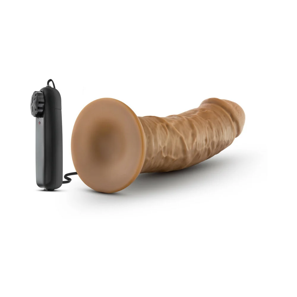 Dr. Skin Dr. Joe Realistic 8 in. Vibrating Dildo Tan - Image 10
