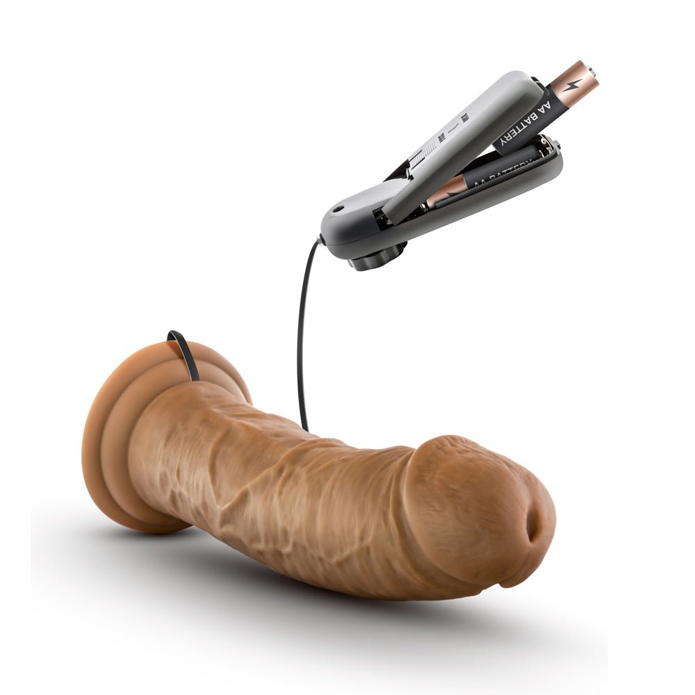 Dr. Skin Dr. Joe Realistic 8 in. Vibrating Dildo Tan - Image 11
