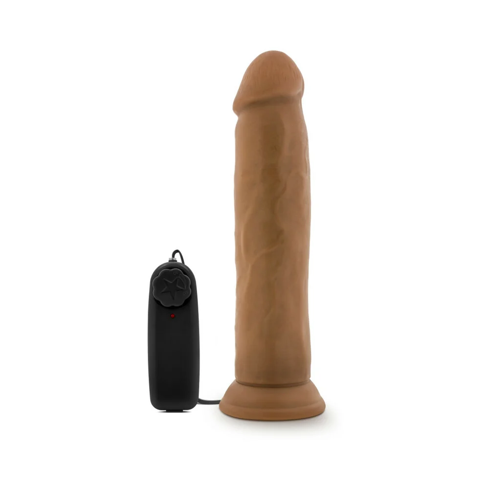 Dr. Skin Dr. Throb Realistic 9.5 in. Vibrating Dildo Tan - Image 7