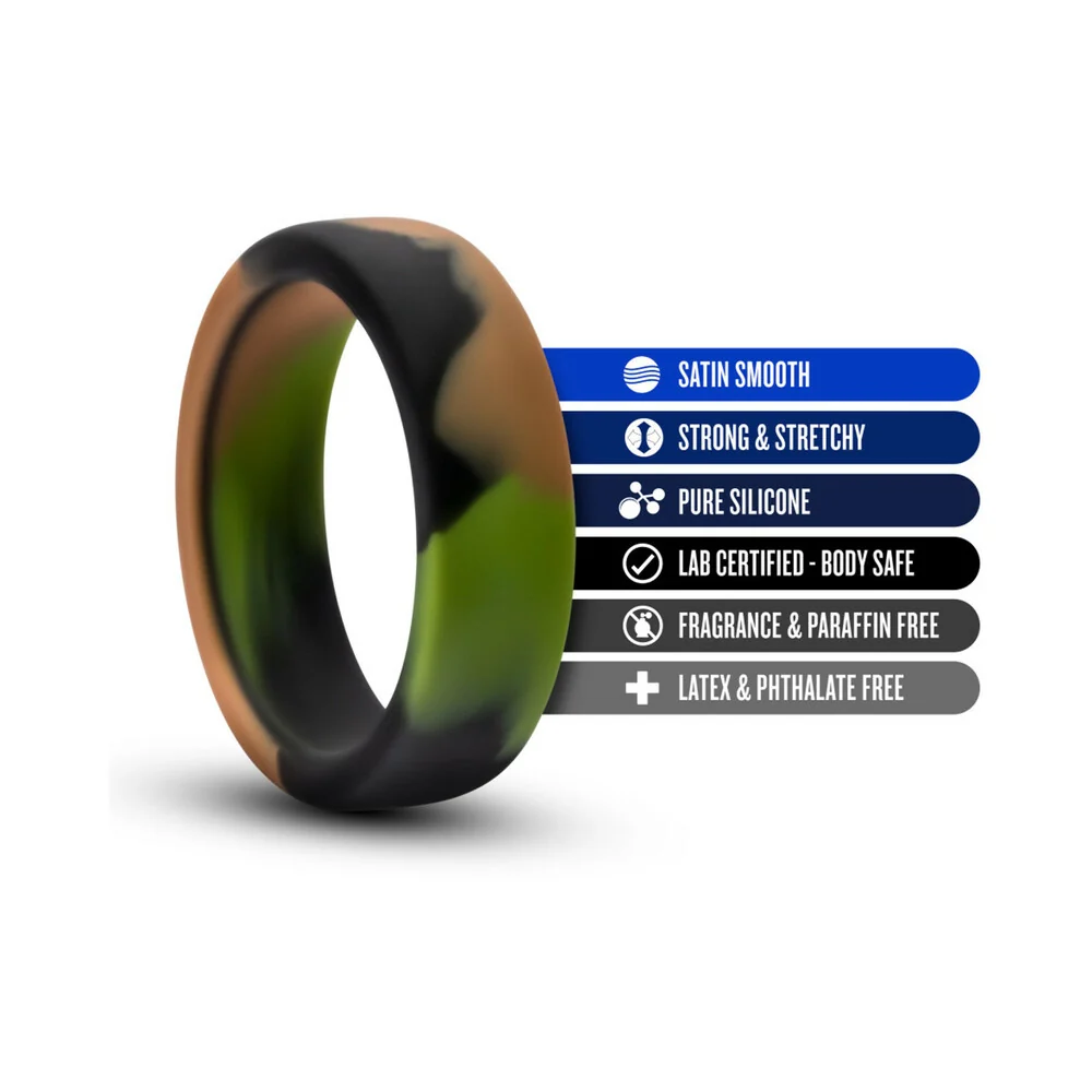 Performance Silicone Camo Cock Ring Green Camouflage - Image 8
