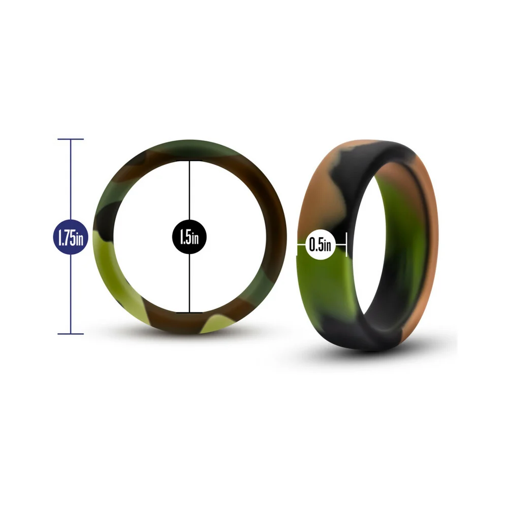 Performance Silicone Camo Cock Ring Green Camouflage - Image 9