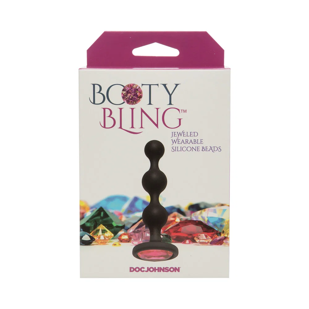 Booty Bling Jeweled Wearable Silicone Beads Pink - Image 9