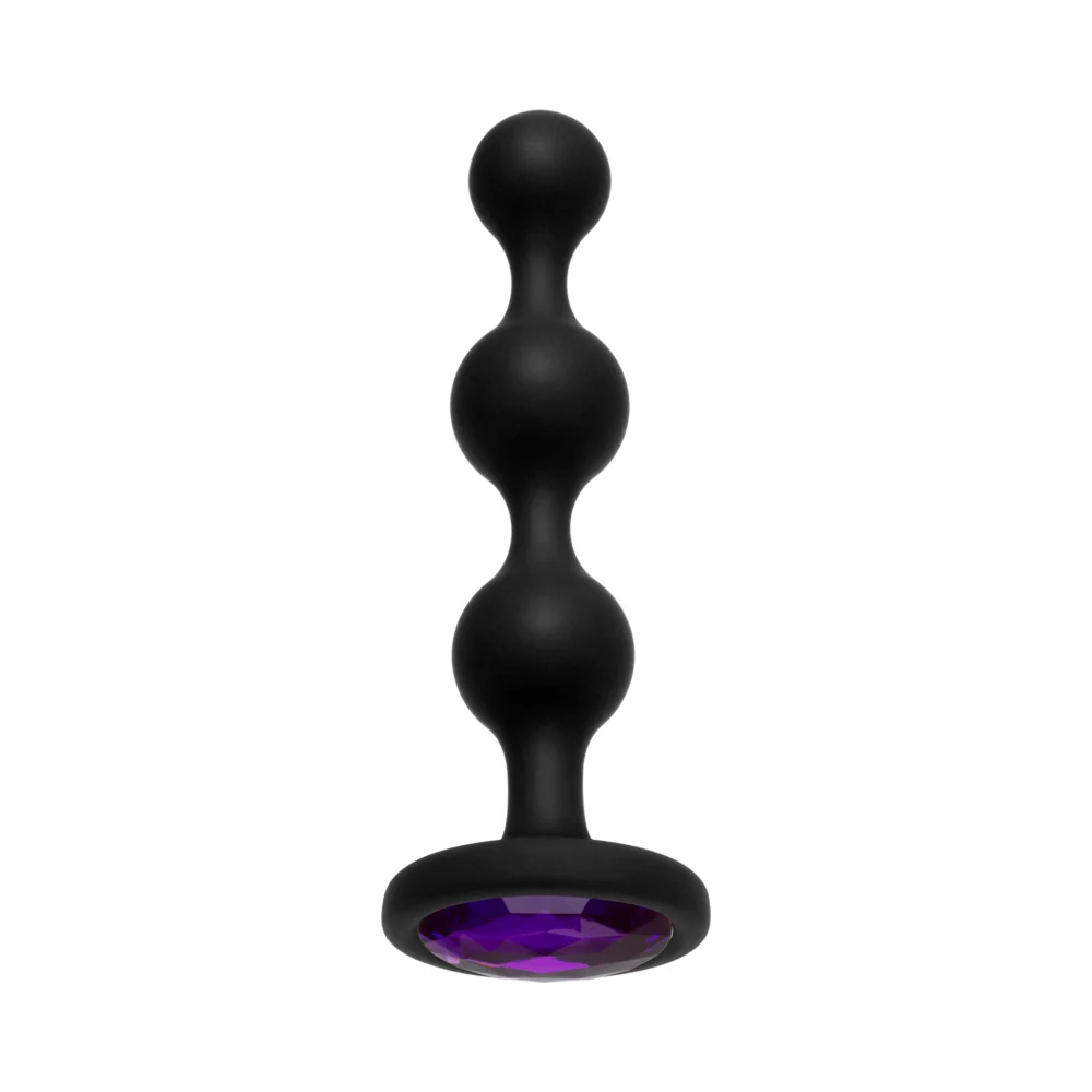 Booty Bling Jeweled Wearable Silicone Beads Purple - Image 5