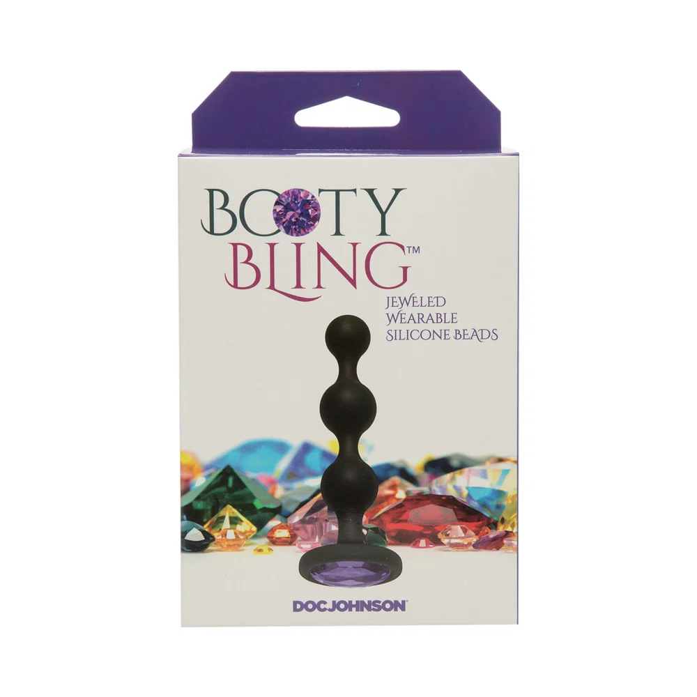 Booty Bling Jeweled Wearable Silicone Beads Purple - Image 7