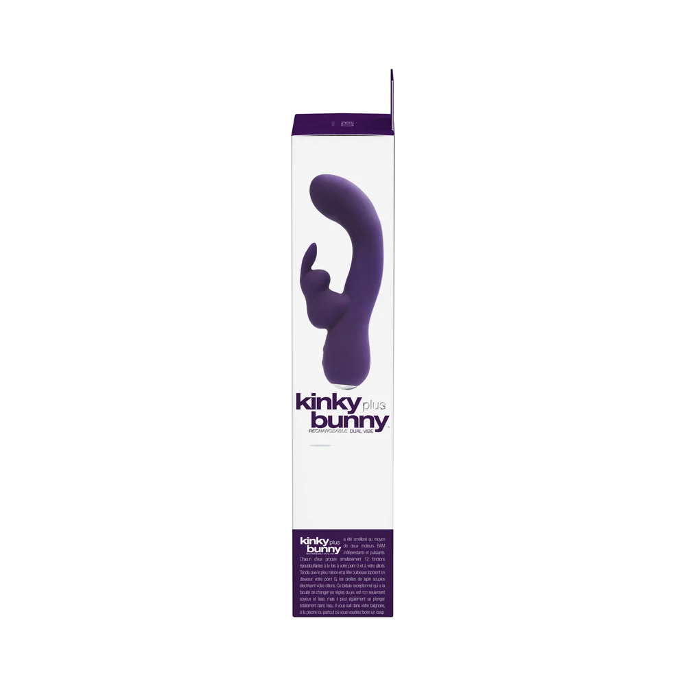 VeDO Kinky Bunny Rechargeable Rabbit Vibrator - Deep Purple - Image 13