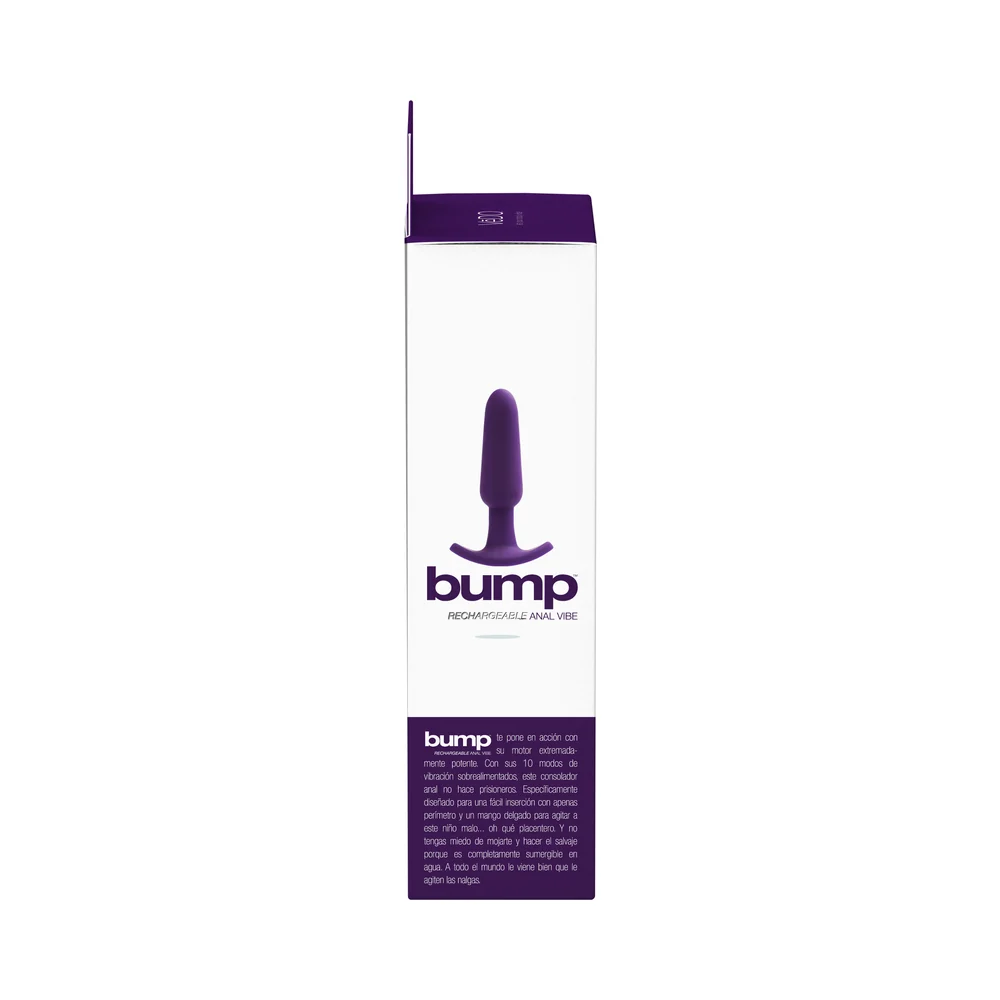 VeDO Bump Rechargeable Anal Vibe - Deep Purple - Image 13