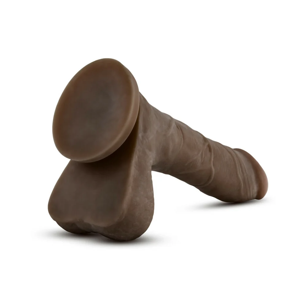 Au Naturel Mister Perfect 8.5 in. Posable Dual Density Dildo with Balls Brown - Image 10