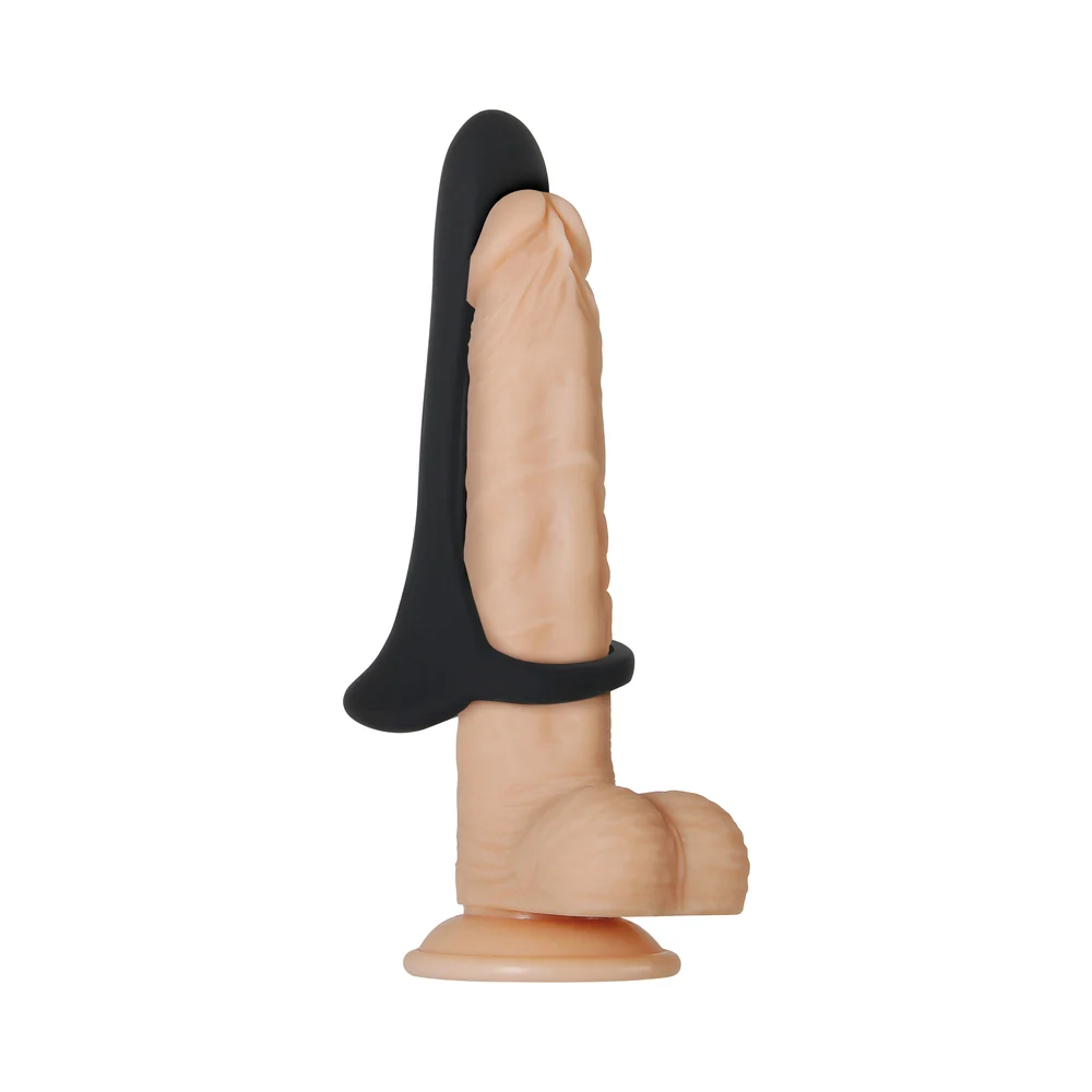 Zero Tolerance Cock Armor Rechargeable Vibrating Silicone Cock Sheath Black - Image 12