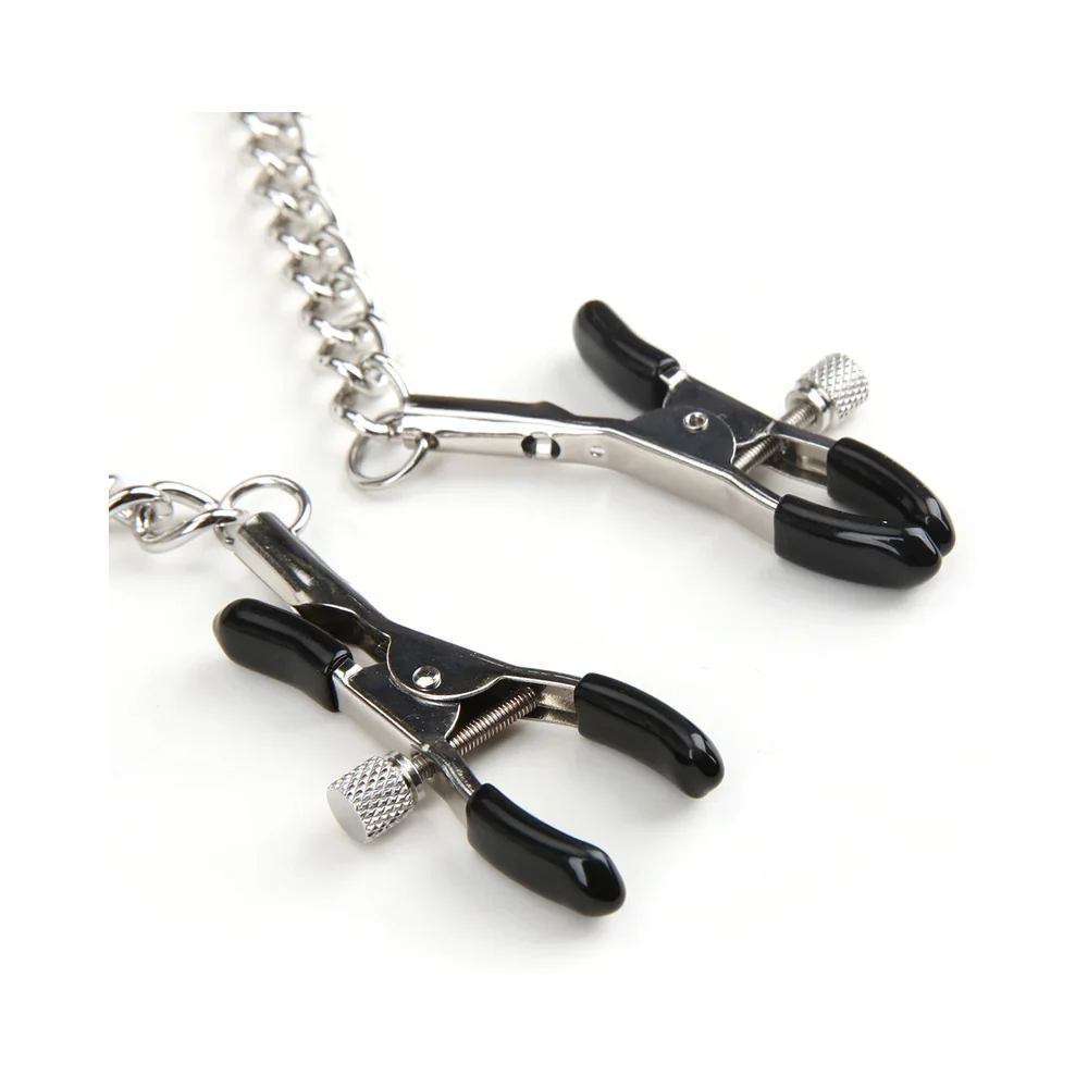 Lux Fetish Collar & Nipple Clamps with Adjustable Pressure - Image 11