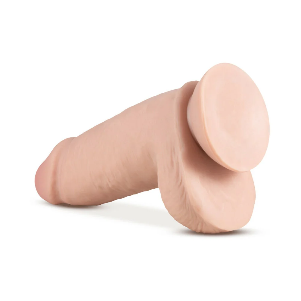 Au Naturel 2.75 Pounder 10 in. Posable Dual Density Dildo with Balls Beige - Image 10